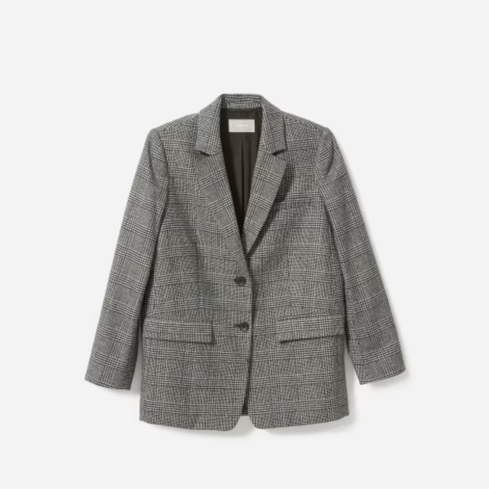 Everlane The Oversized Blazer - Glen Plaid